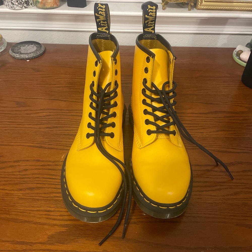 Electric Yellow Doc Martens